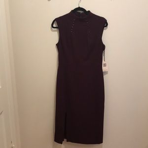 Plum sleeveless dress - Ivanka Trump - G082